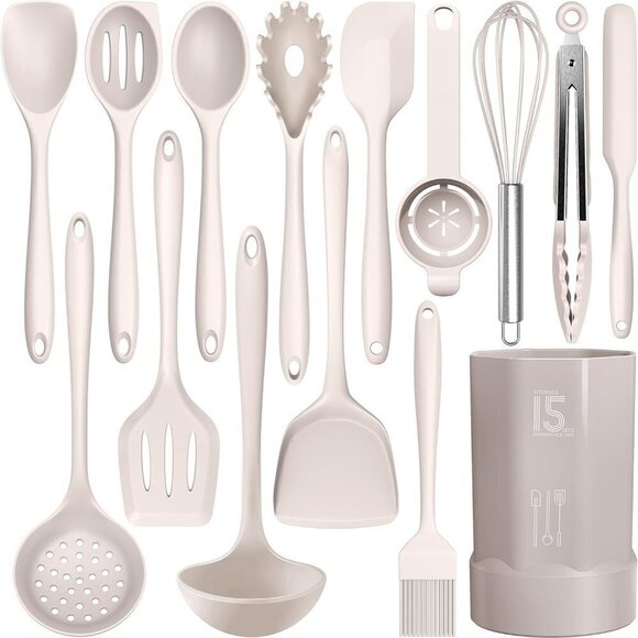 446°F Silicone Heat Resistant Kitchen Utensils Set for Nonstick - Picture 1 of 8